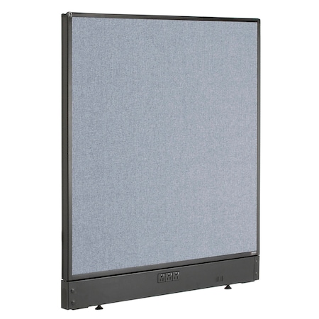 Interion By Global Industrial Interion Electric Office Partition Panel, 36-1/4inW x 46inH, Blue 240224EBL